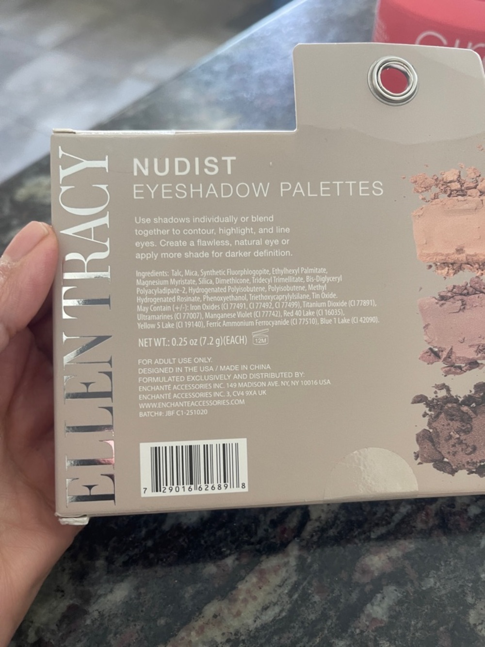 Ellen Tracy Nude Eyeshadow Duo — Neutral Browns, Champagne & Rose Hues - Picture 3 of 4